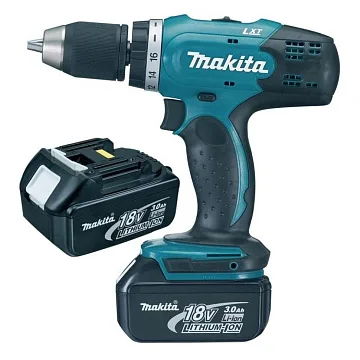 картинка Шуруповерт Makita DDF 453 RFE 3 А Li-ion в кейсе  являющийся официальным дистрибьютором в России 