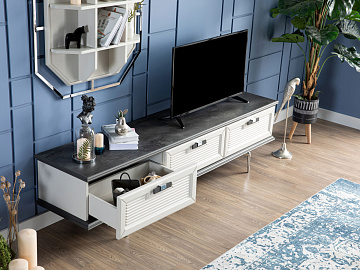 картинка Подставка ТВ Marmaris Wall Unit Lower Side(Block) Weltew  являющийся официальным дистрибьютором в России 