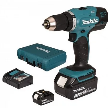 картинка Шуруповерт Makita DDF 453 RFE 3 А Li-ion в кейсе  являющийся официальным дистрибьютором в России 