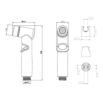 картинка Гигиенический душ Lemark LM 8088 BL  являющийся официальным дистрибьютором в России 