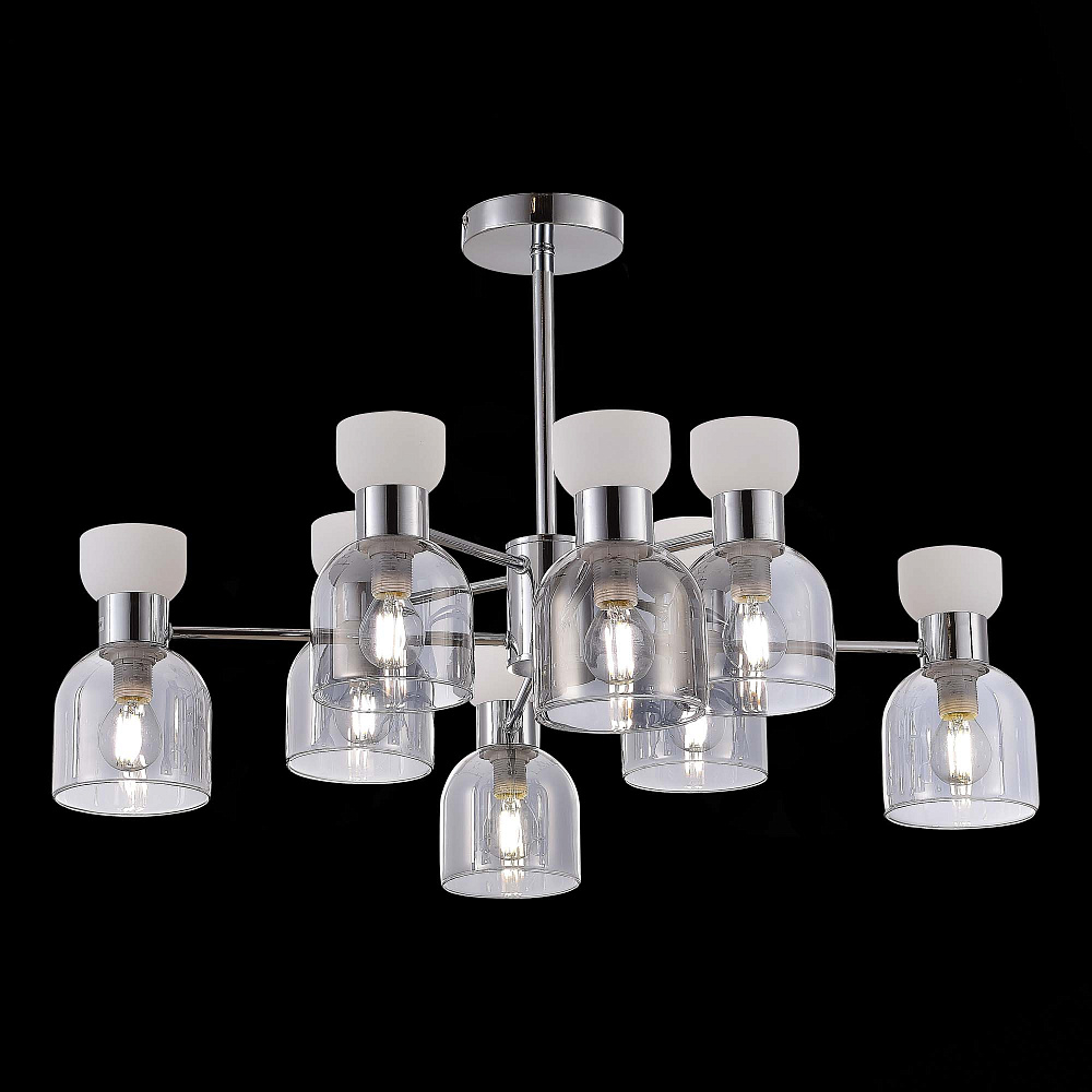 Люстра ST-Luce SLE1045-102-08 Хром/Белый от гипермаркета ТАТАЕВ