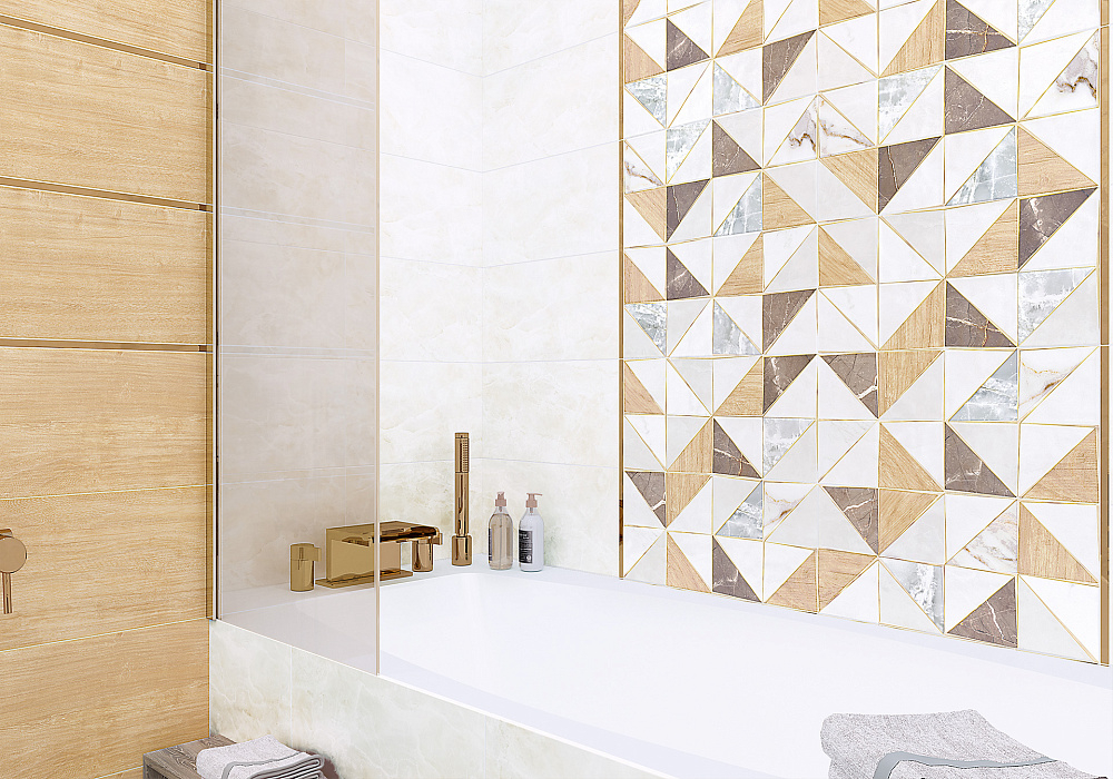 картинка Плитка керамическая Triangle Stone WT9TRI00 д/стен 24.9*50см (1.494м2/12шт) 