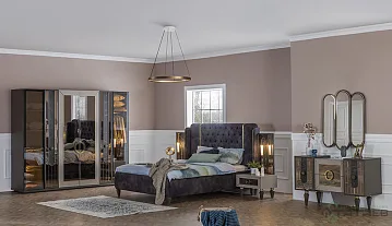 картинка Спальный гарнитур Lizbon Bedroom Set Weltew  являющийся официальным дистрибьютором в России 