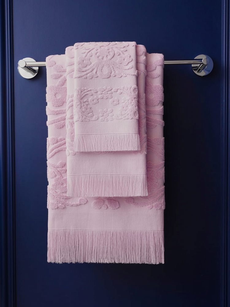 картинка Полотенце Arya с бахромой 70*140 Isabel Soft пудра 