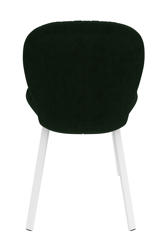 картинка Стул Руза черный сиденье ткань велюр 24 темно-зеленый 