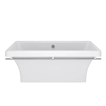 картинка Ванна Crete Nova Gel 179*79*63,5 белая хром полотенцедержатель AQUA DE MARCO  являющийся официальным дистрибьютором в России 