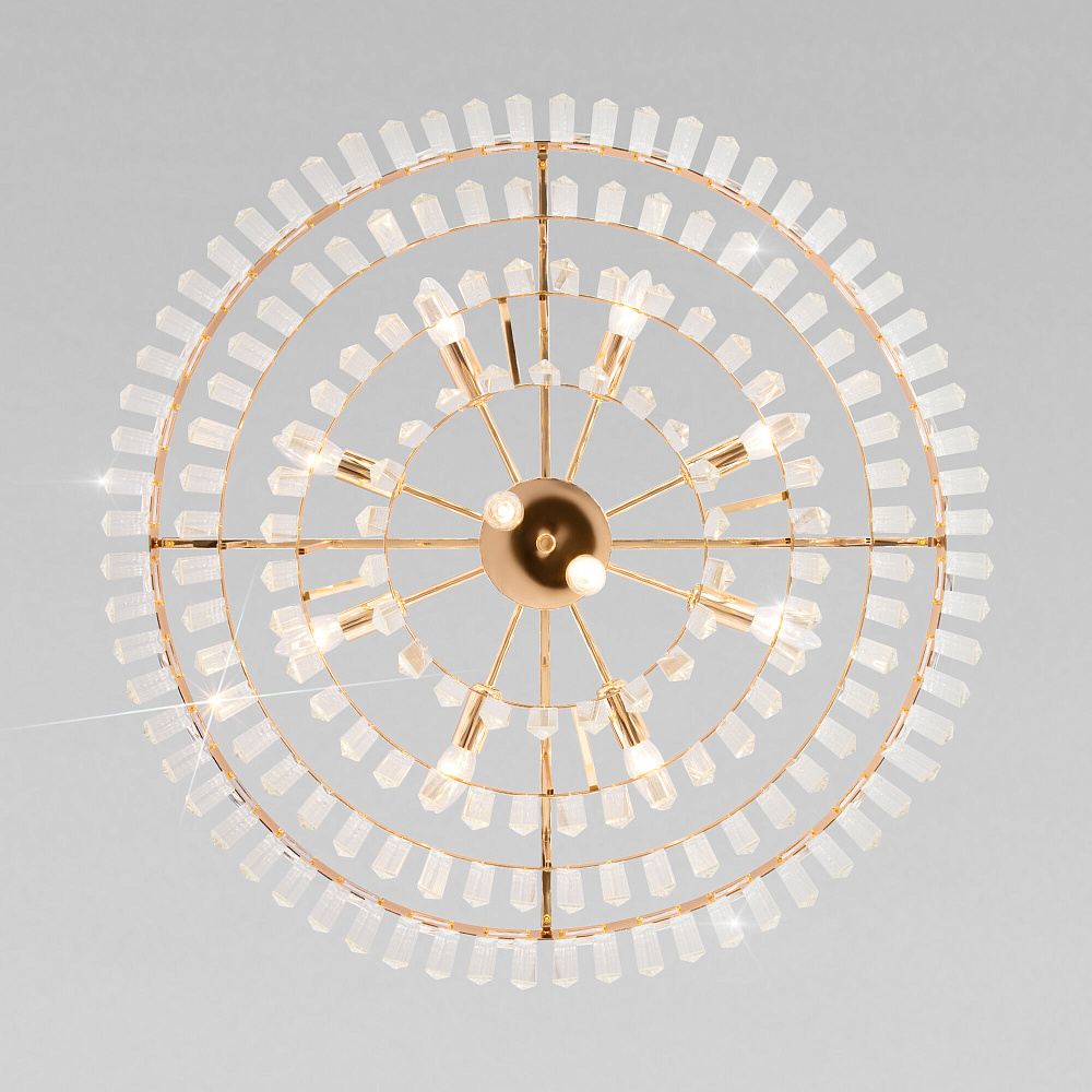 Люстра Strotskis 10130/10 золото/прозрачный хрусталь от гипермаркета ТАТАЕВ