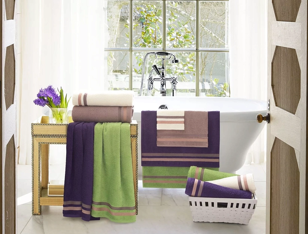 картинка Полотенце Aquarelle MX40 70*140 Исландия Темно-бордовый 08 761451 