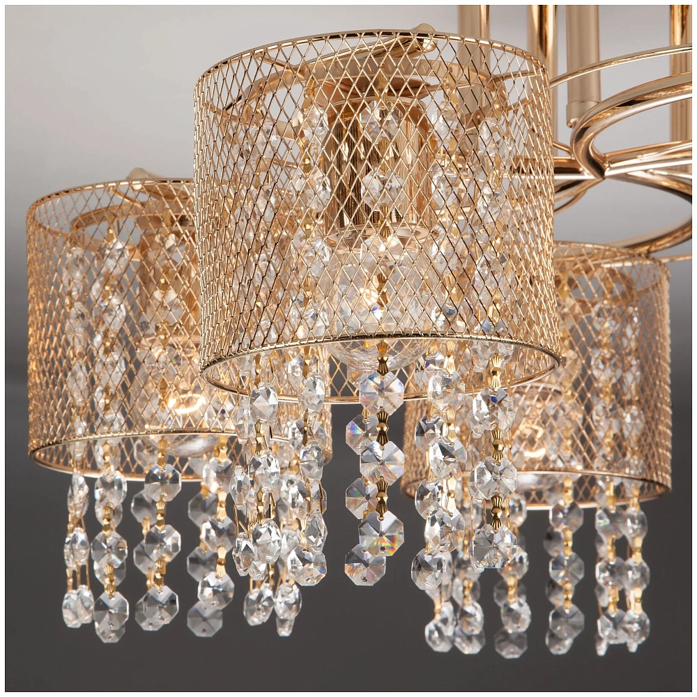 Люстра Strotskis подвесная 30137/5 золото от гипермаркета ТАТАЕВ