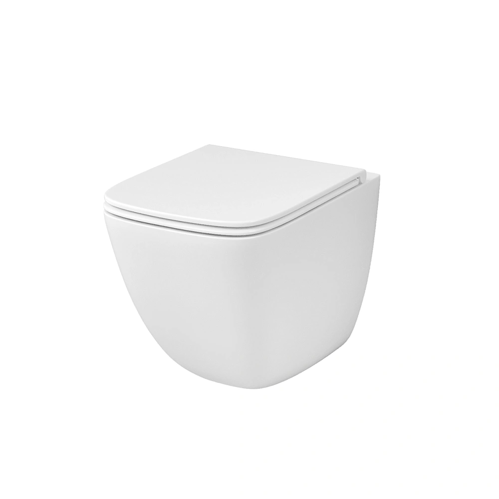 картинка Унитаз подвесной GR-4497SQC безободковый смыв торнадо бесшумный 1 место Grossman 