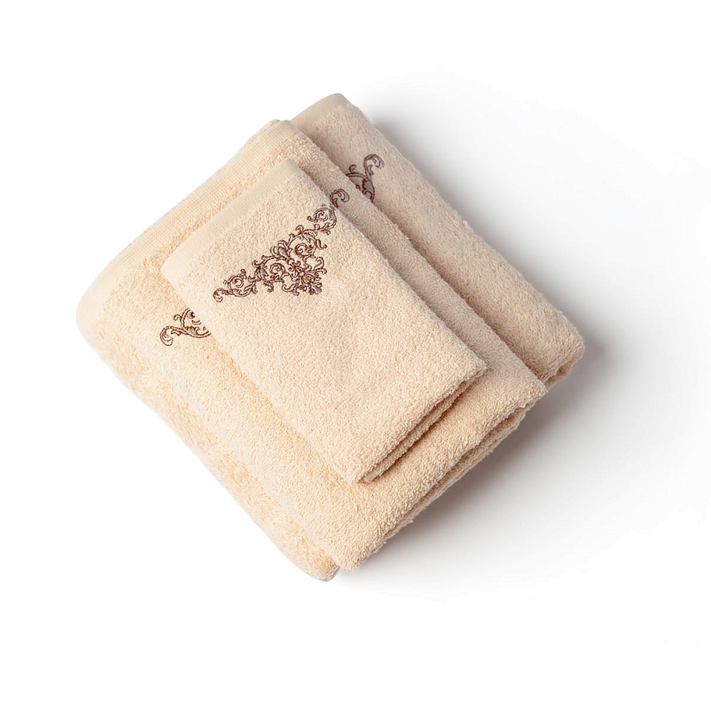 картинка Набор полотенец Arya с вышивкой 3 Пр. 30*50-50*90-70*140 Flori 