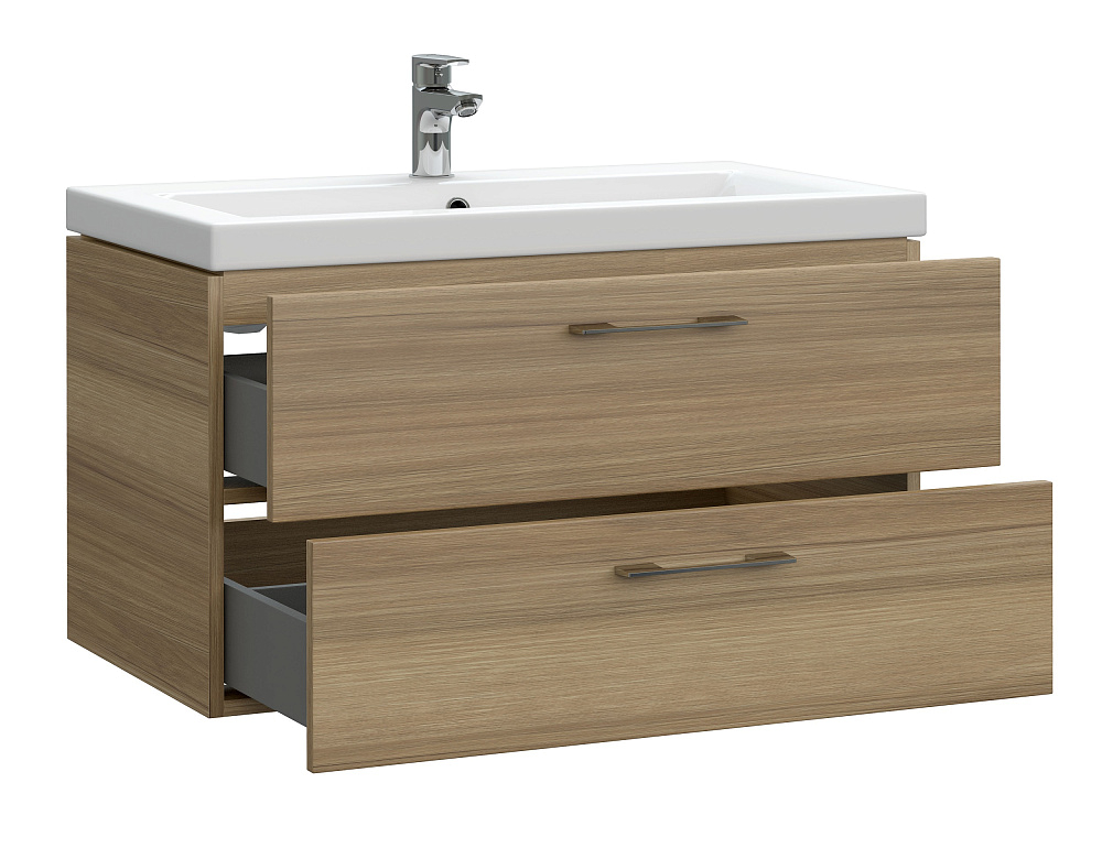 картинка Тумба подвесная Lara 80 орех ум. Como 80 Cersanit 