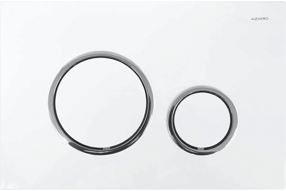 картинка Кнопка смыва Azario белый хром круглая AZ-8200-0045 Azario 