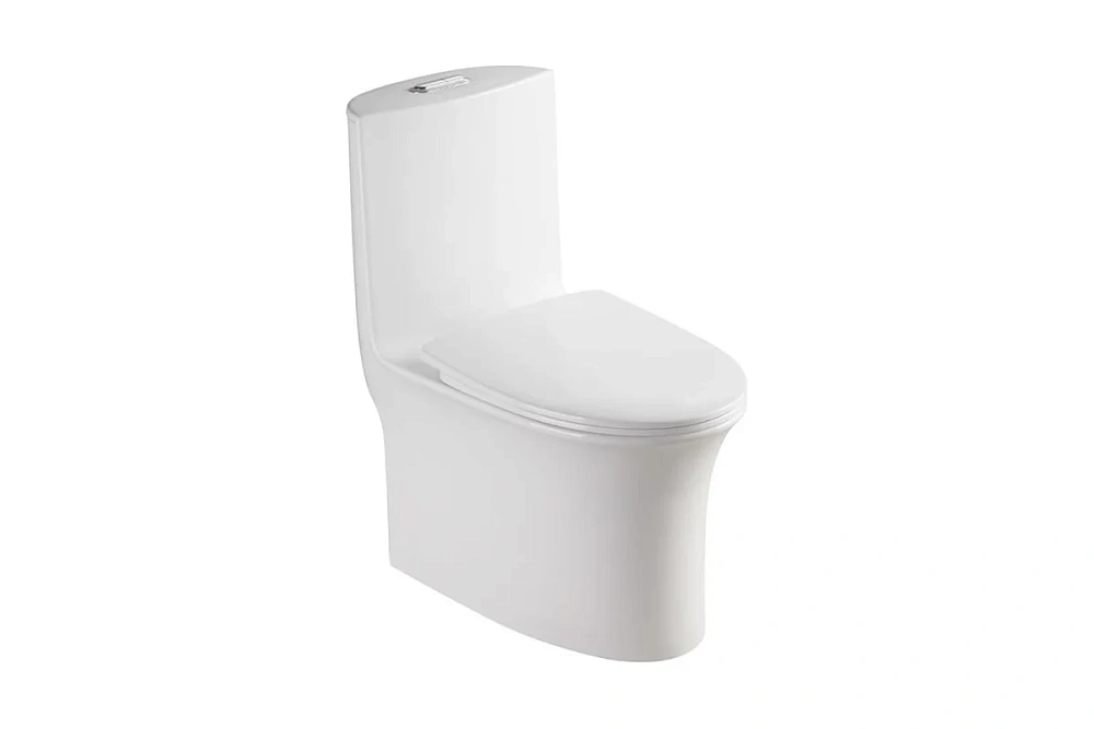 картинка Унитаз подвесной Luna в комплекте с тонким сиденьем микролифт, ДЮРОПЛАСТ LN 5610+0405 Azario 