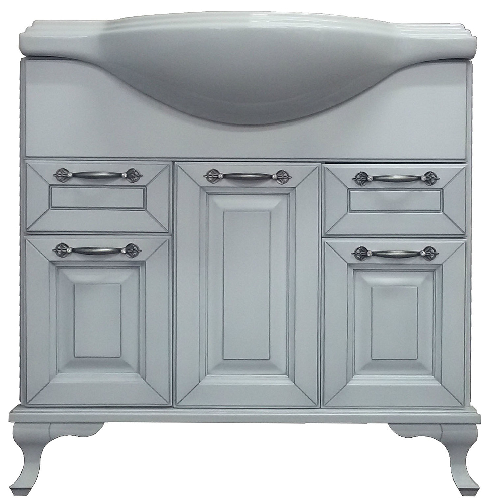 картинка Тумба Пандора 800 белое серебро (ум. Классик 800) Loranto 