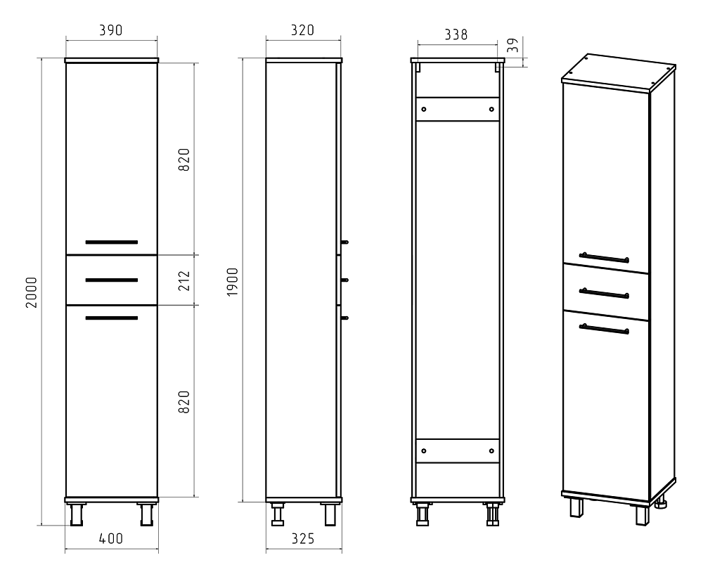картинка Пенал Терра 40 серый 1ящ R Misty 
