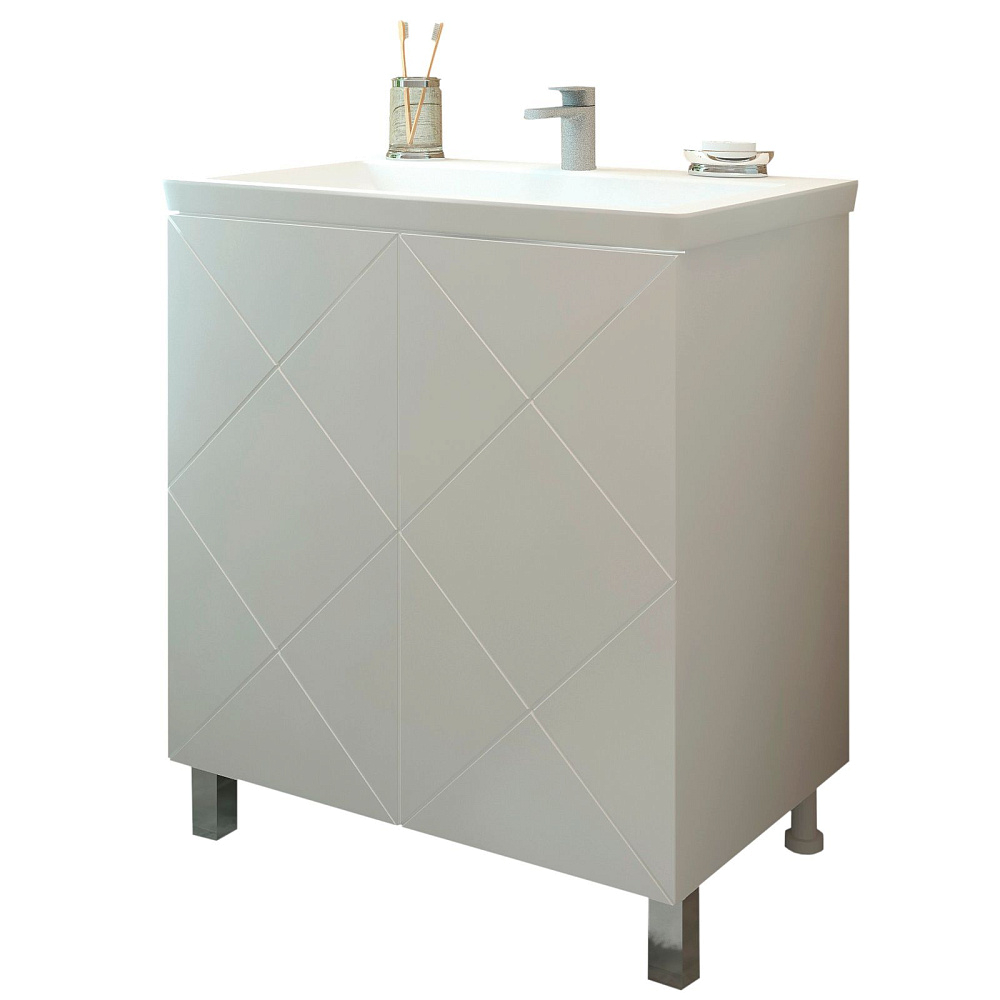 картинка Тумба Pamela 70 №2 ум. COMO 70 белый Eva Gold 