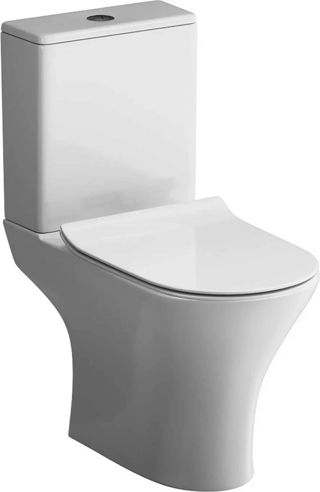 картинка Унитаз-компакт без ободка с сиденьем микролифт Sense C748600SC L/AMPM 