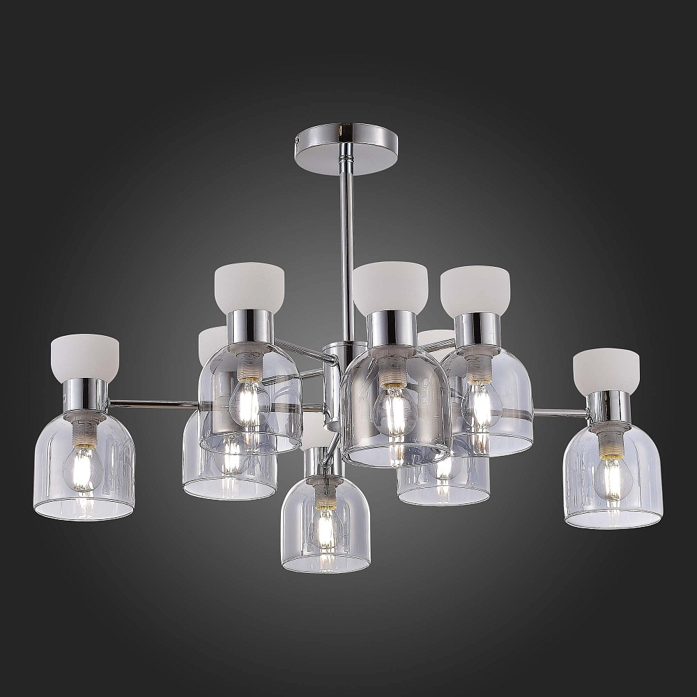 Люстра ST-Luce SLE1045-102-08 Хром/Белый от гипермаркета ТАТАЕВ