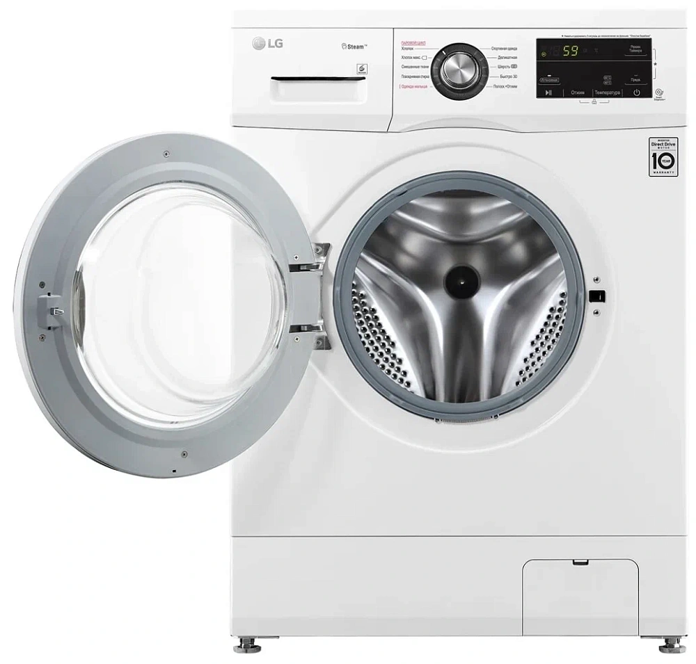 картинка Стиральная машина LG F-2 J 3 NS2W Белая 6кг 