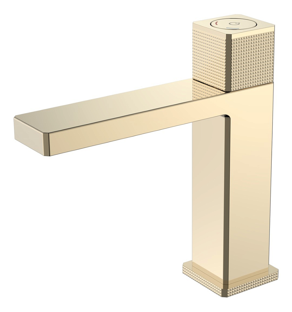 картинка Смеситель автоматический для раковины Quad золото 159-G Boheme 