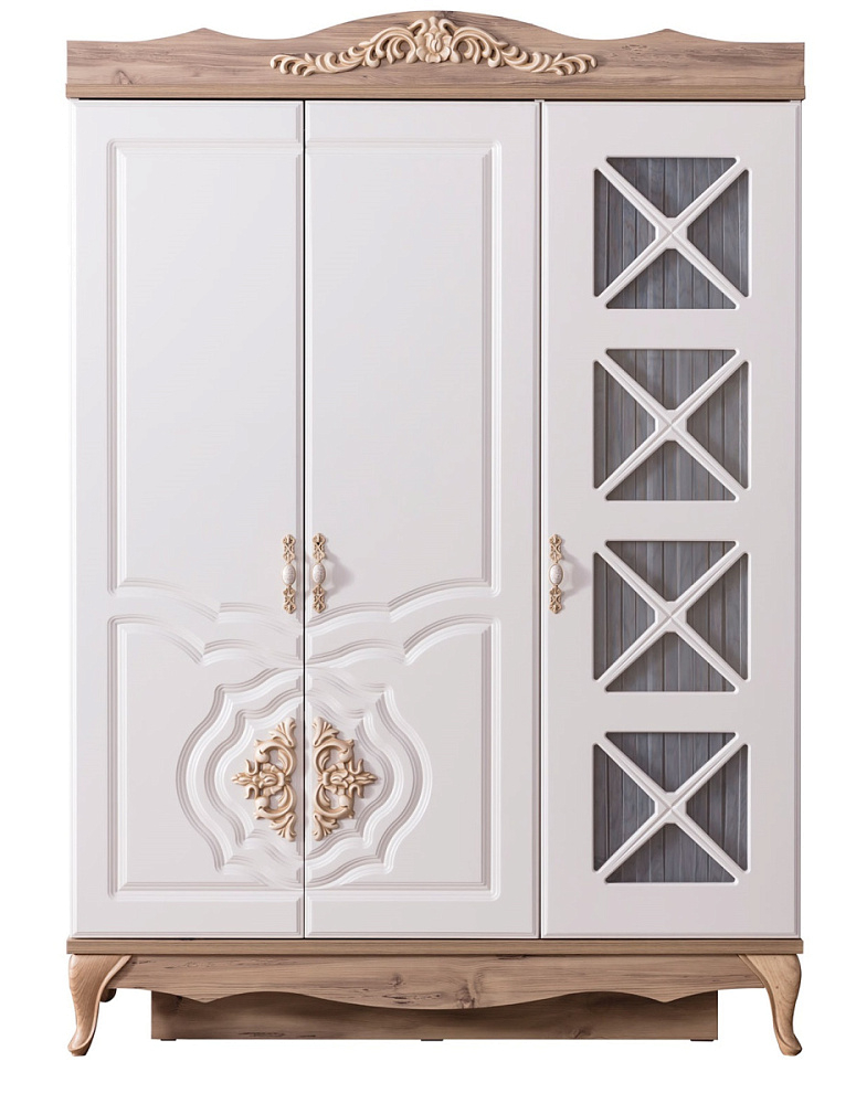 картинка Шкаф Balat Cream young Wardrobe 3-х дверный Weltew 