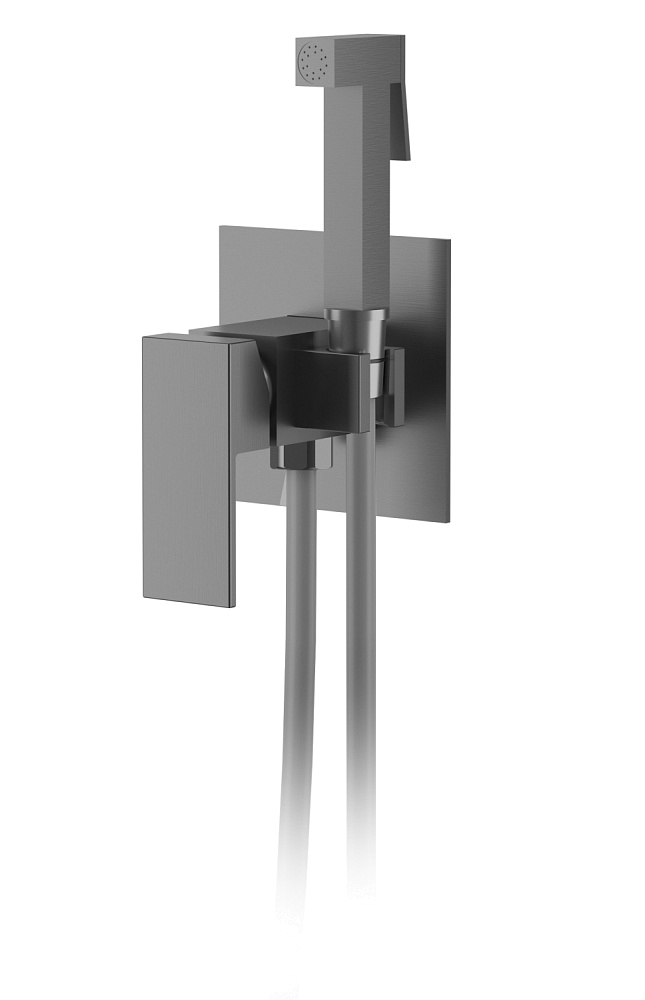 картинка Смеситель Bayern Liszt для душа с гигиен. душом сер. графит DA1514506 D&K 
