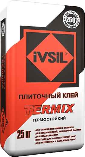 картинка Клей плиточный Ivsil Termix огнеупорный 25кг  являющийся официальным дистрибьютором в России 